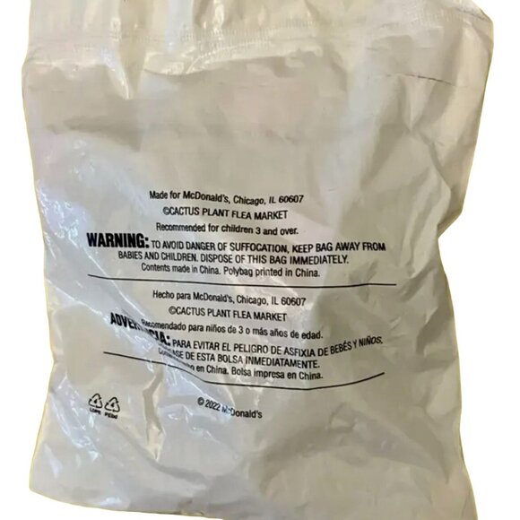 McDonalds Cactus Plant Flea Market Adult Happy Meal GRIMACE Toy Sealed 2022 - Picture 3 of 3